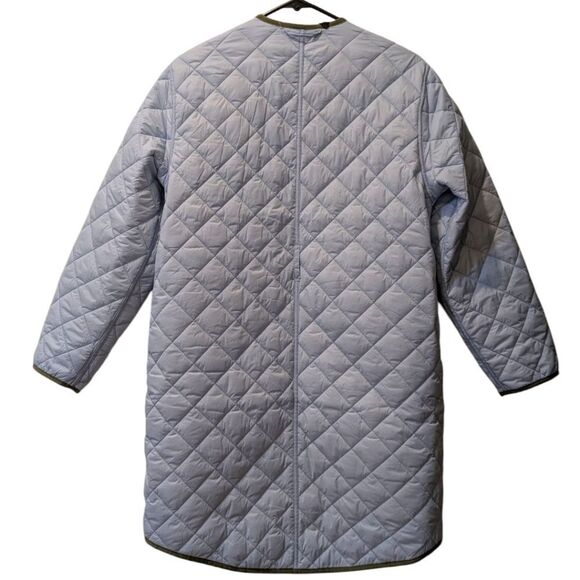 J.Crew Women's XS Reversible Greenwich Quilted Puffer Lightweight Jacket w/ Belt - Picture 7 of 12